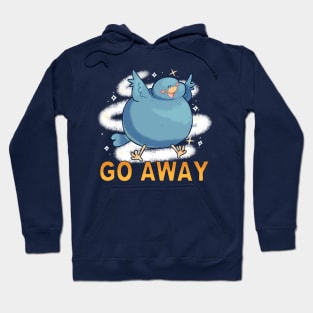 Go Away Bird Prints Hoodie